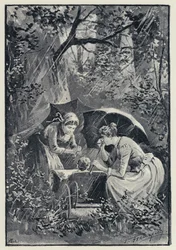 Ilustrace pro Anna Karenina: Bouře v Kolok Woods (litho)