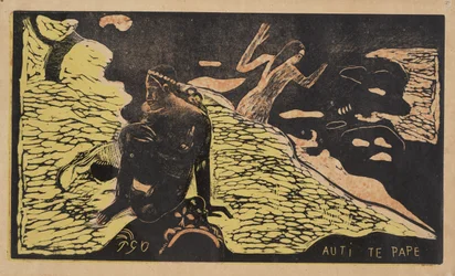 Ženy Auti Te Pape u řeky Ze série Noa Noa, 1893-1894