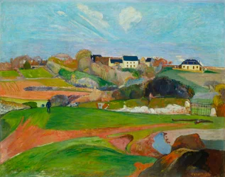 Francouzsky: Champs au Pouldu, ou Paysage au Pouldu Krajina v Le Pouldu