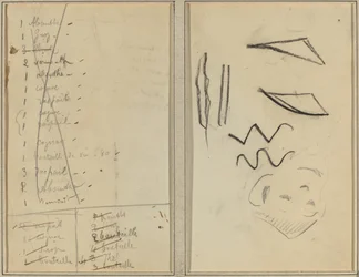 "Neige" (Sníh); Itinerář [recto]