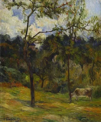Krajina Normandie: Kráva na louce, 1884