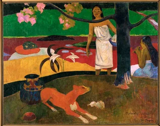 Pastorales tahitiennes (olej na plátně)