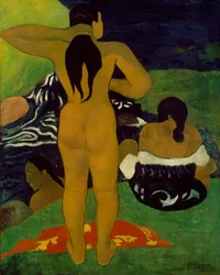 Koupání tahitských žen, 1892.