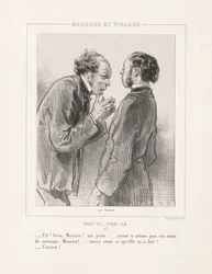 Masky a vizáže: Par-ci, Par-la, 50. léta 19. století.