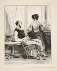 Co je ti? - Právě jsem potkal Julese s madame Bouvierovou!...