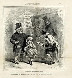 Ilustrace Hadol (1835-1875) v Le Charivari