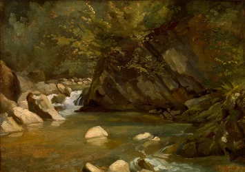 Lesní potok, asi 1840 (olej na plátně)