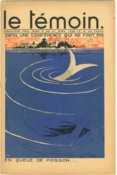 Obálka časopisu The Temoin, Satirical in Colours, 21. dubna 1935 (litografie)