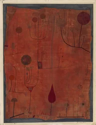 Fruits on Red, 1930.