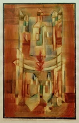 P.Klee, Dům k Pilotově šípu / Malba, 1922