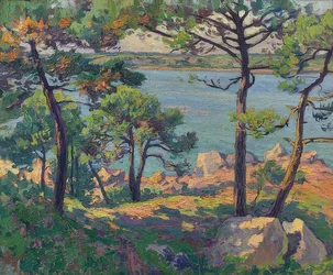 Borovice na řece Trieux. 1913