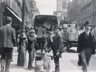 Sherbet nebo prodejce vody v Cheapside, 1893