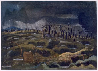 Nightfall, od britských umělců na frontě, pokračování západní fronty, část třetí, Paul Nash