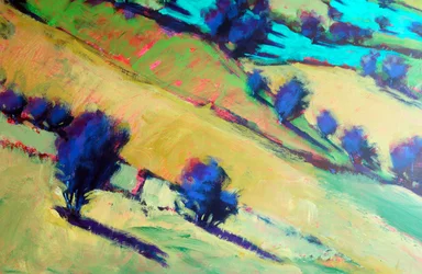 Barrowwake (Detail #2), 2025 (akryl na desce)
