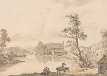 Askeaton Abbey poblíž Limericku, Irsko na řece Deel