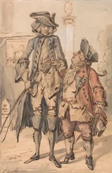 Karikatura George Bubb Dodington a Sir Thomas Robinson