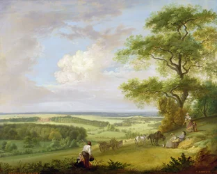 Hackwood Park, Hampshire (olej na plátně)