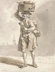 London Cries: A Man with a Basket (Muž prodávající hrnce a pánve)