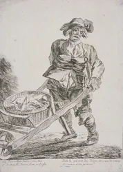 Prodejce drobů, Cries of London, 1760