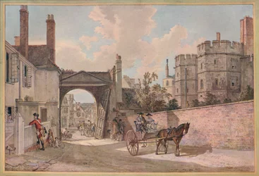 Brána královny Alžběty, hrad Windsor, c1780