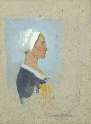 A Breton Peasant Woman (gouache on board)   1316037   cs       czech Successfully Translated  Original: Landscape with the Temptation of Christ Translat: Landscape with the Temptation of Christ 1272857 cs czech Successfully Translated Original: Boerderij b