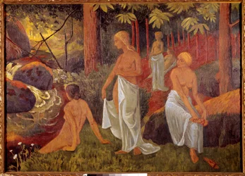 Obraz Bathers od Paula Serusiera (1863-1927) 1908 Paříž, Městské muzeum moderního umění