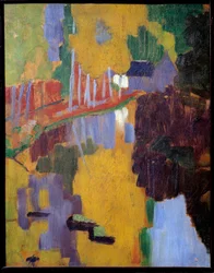 Talisman, aven lásky dřeva. Odraz dřeva ve vodě. Obraz Paula Serusiera (1863 - 1927)