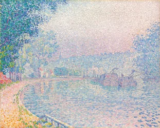 Samois, La Berge, ráno, 1901