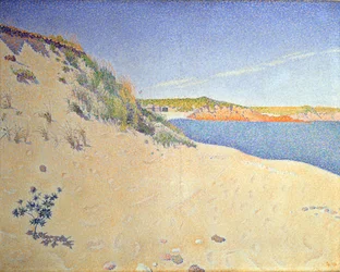 Pláž v Saint-Briac. Op. 212 Písečné pobřeží, 1890.