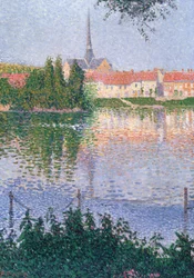 Ostrov v Lucas poblíž Les Andelys