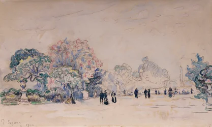 Tuileries, Paříž, 1910
