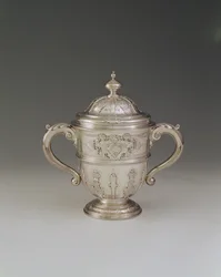 Pohár a víko se dvěma ouškami, 1730-31