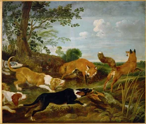 Lov na lišku, před rokem 1635