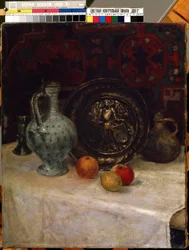 "Zátiší s mosazným talířem" Malba Pauly Modersohn-Becker (Modersohn Becker) (1876-1907) Mikalojus Konstantinas Ciurlionis Museum of Fine Arts, Kaunas, Litva