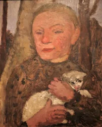 1904 Modersohn-Becker Dívka s jehnětem