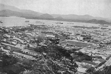 Celkový pohled na Santos, Celkový pohled na Santos, 1895