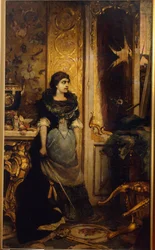 La derniere etapě. Peinture de Pavel Alexandrovich Svědomsky (Svědomski) (1849-1904), huile sur toile