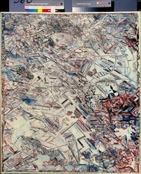 Složení. Obraz Pavla Nikolajeviče Filonova (1883-1941), olej na plátně, ruské umění, avantgarda, abstraktní umění. Státní ruské muzeum, Petrohrad.