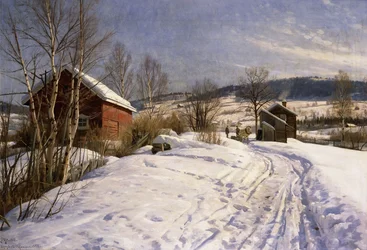 Zimní krajina, Lillehammer