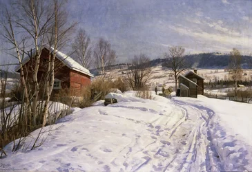 Zimní krajina, Lillehammer
