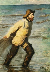 Rybář tahající ve svých sítích, 1883