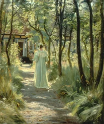 Marie v zahradě