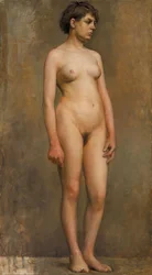 Nahá ženská modelka