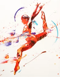 Gymnast Two, 2010 (olej na plátně)