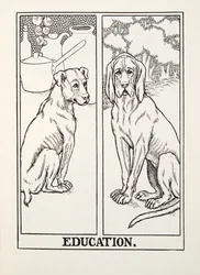 Vzdělání, od Fontaine Fables, hospoda. 1905