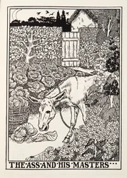 The Ass and his Masters, from Fontaine Fables, pub. 1905