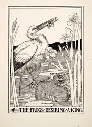 Žáby toužící po králi, ze Sto Ezopových bajek, pub. 1903
