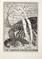 Humr a její dcera, z Fontaine Fables, hospoda. 1905