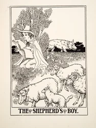 The Shepherds Boy, from A Sto Bajky Ezop, pub.1903
