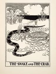 Had a krab, ze Sta Ezopových bajek, vydáno 1903